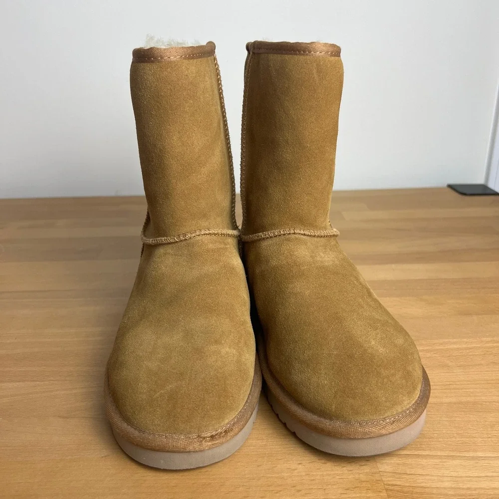 Koolaburra by UGG‎ Classic Tall Boots Chestnut Suede Sheepskin Lined Size 8